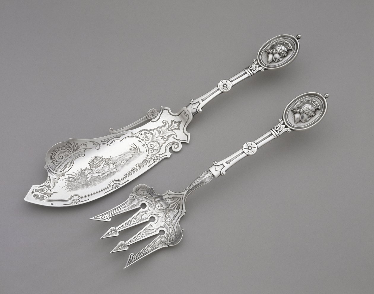 Fish Fork and Knife, c. 1862-1870 by John R. Wendt