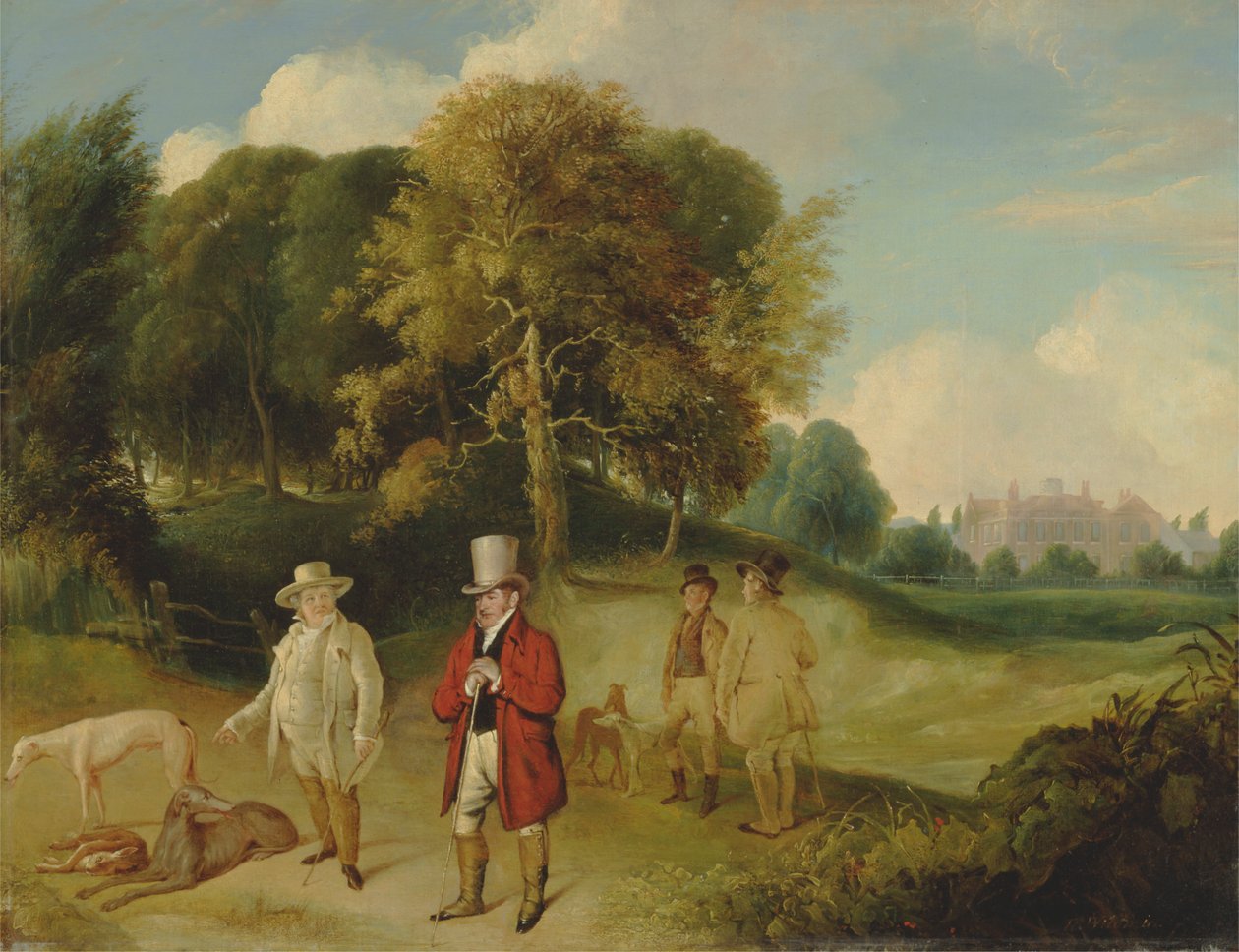 J.M.W. Turner and Walter Fawkes at Farnley Hall by John R. Wildman