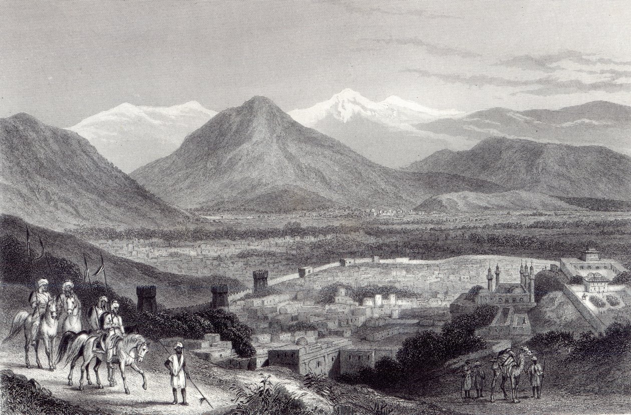 Cabul from the Bala Hissar, Engraved by J. Stephenson by John Ramage