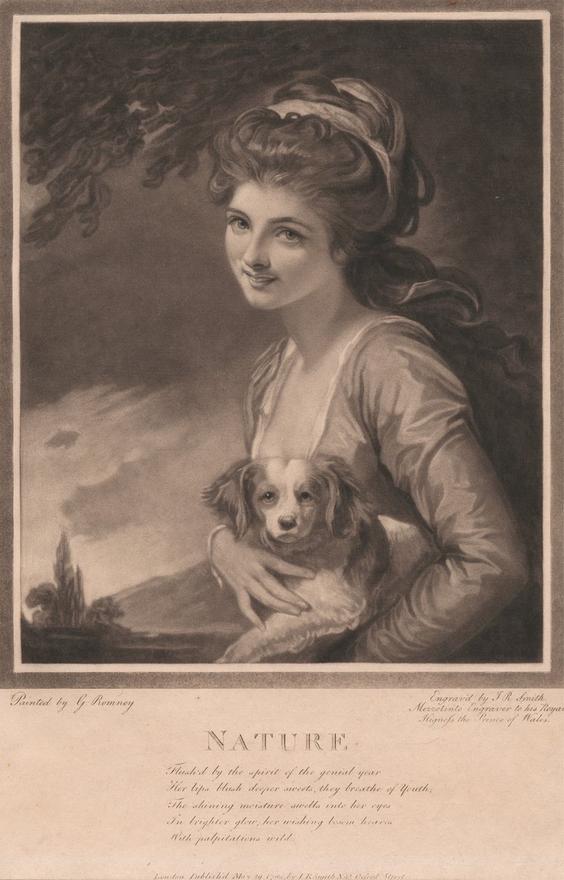 Lady Hamilton as ‘Nature’ by John Raphael Smith