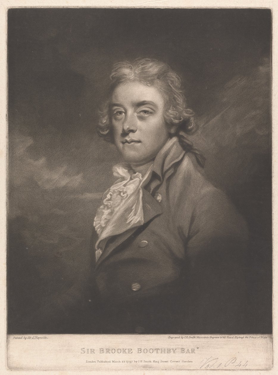 Sir Brooke Boothby, 6th Baronet Boothby of Broadlow Ash by John Raphael Smith