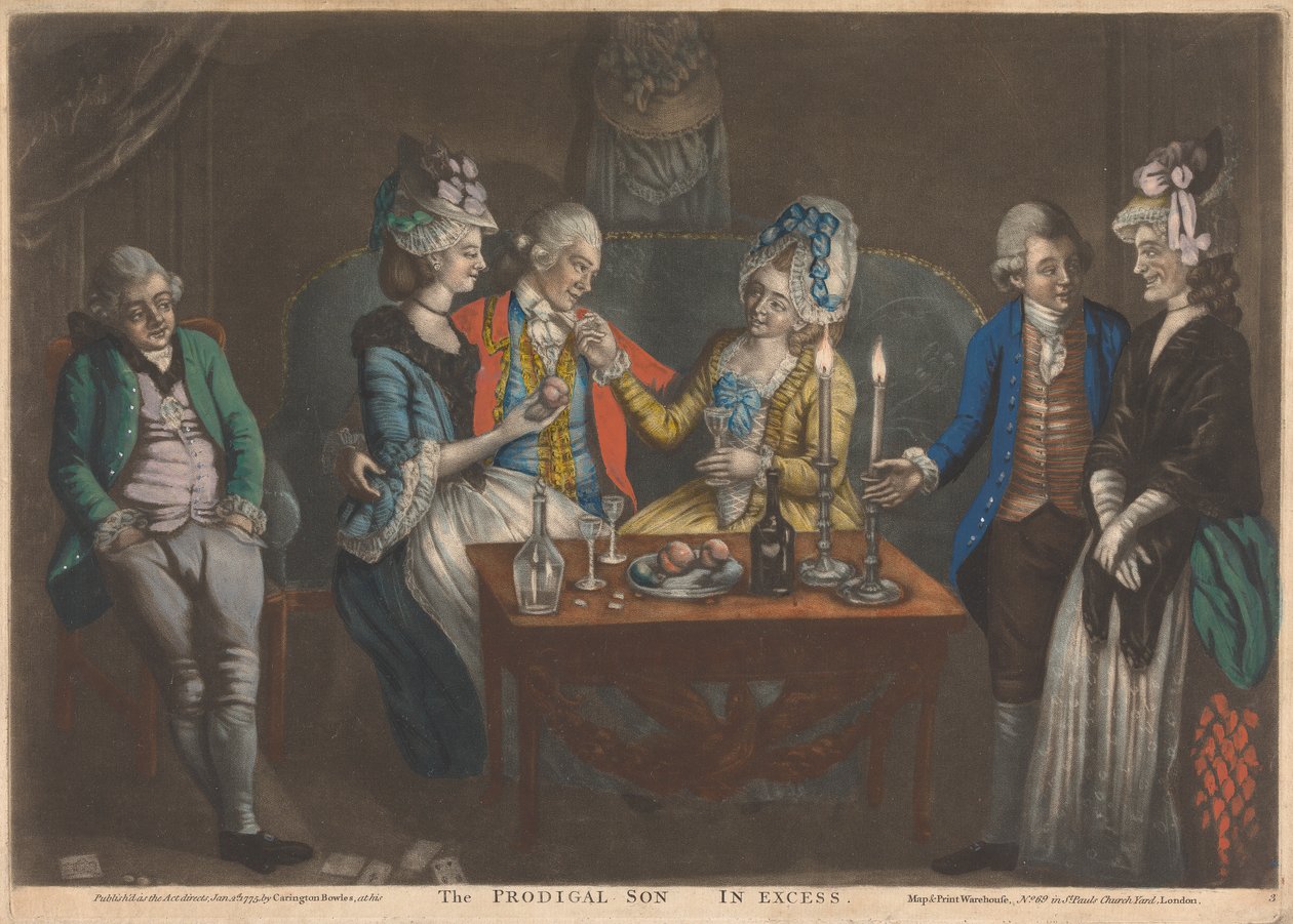 The Prodigal Son in Excess (1 of 5) by John Raphael Smith