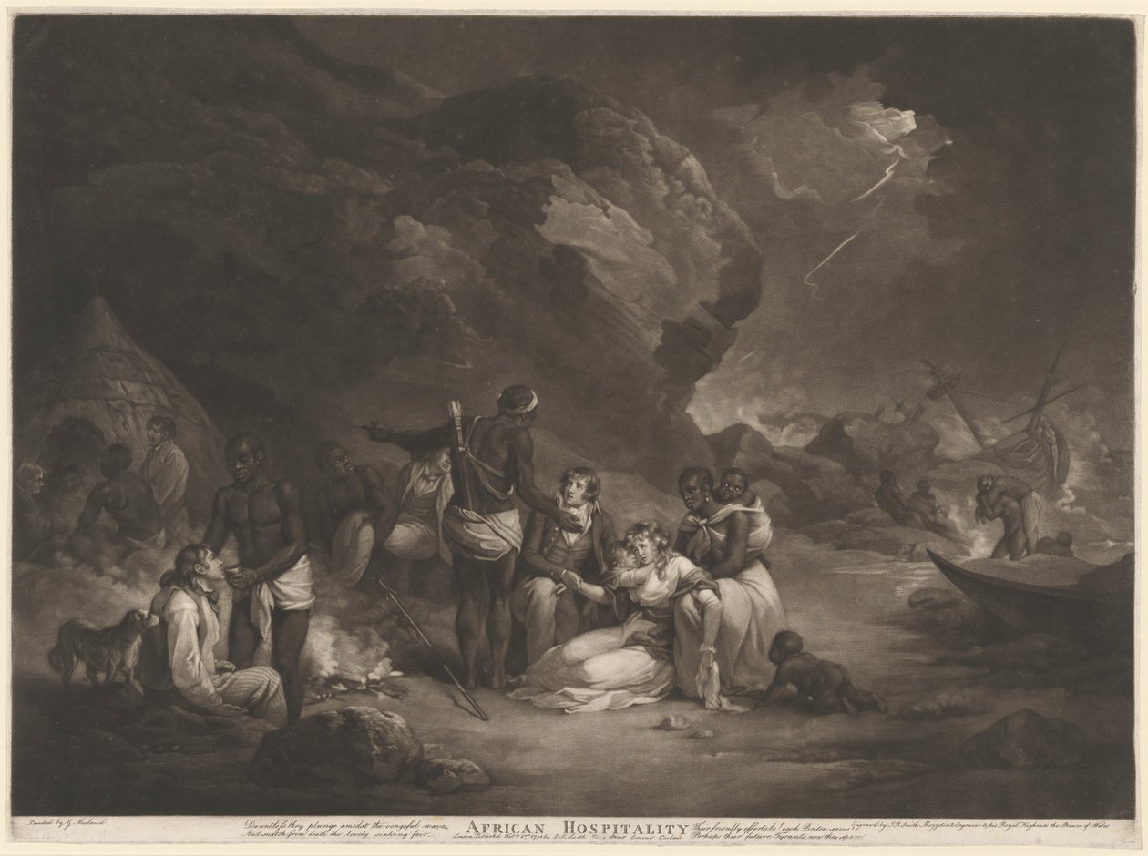 African Hospitality by John Raphael Smith after George Morland