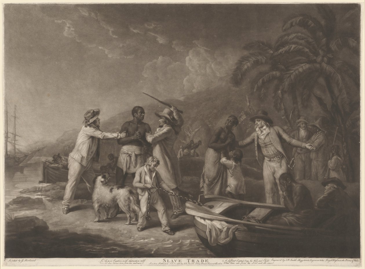 Slave Trade by John Raphael Smith after George Morland