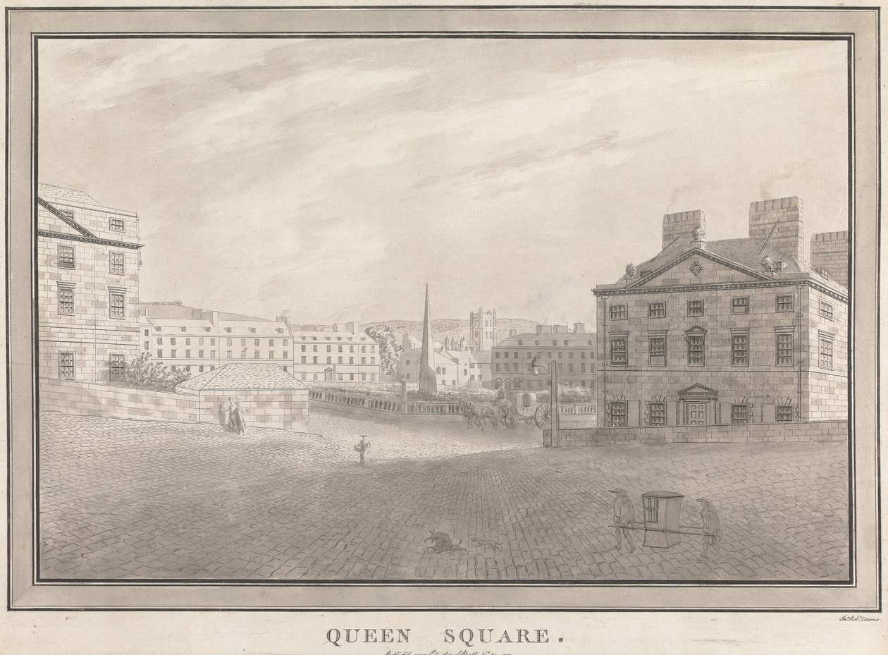 Bath: Queen Square by John Robert Cozens