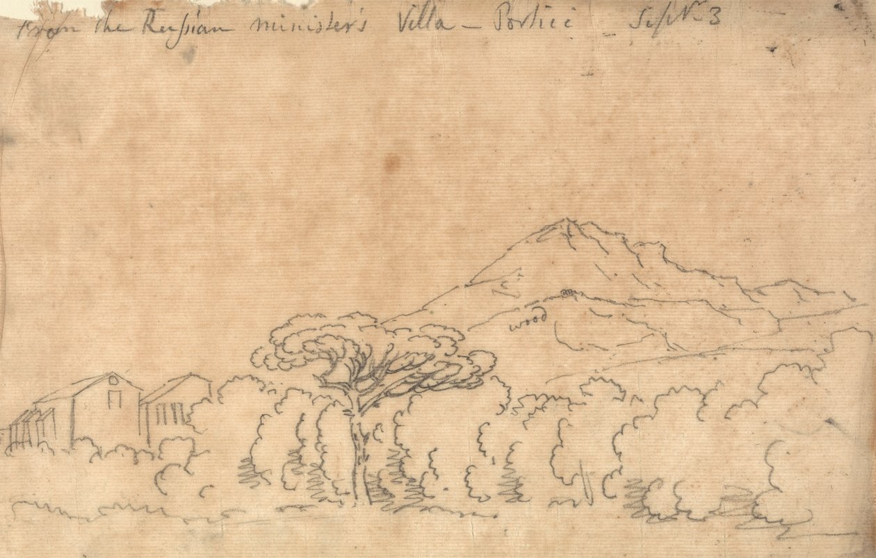 From the Palace at Portici, September 7 by John Robert Cozens