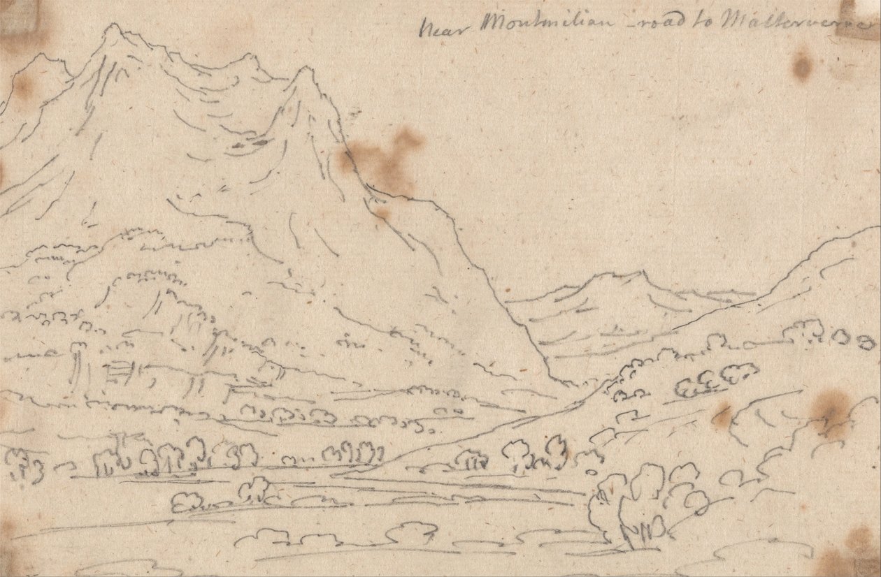 Near Montmilian, Road to Malterverne by John Robert Cozens