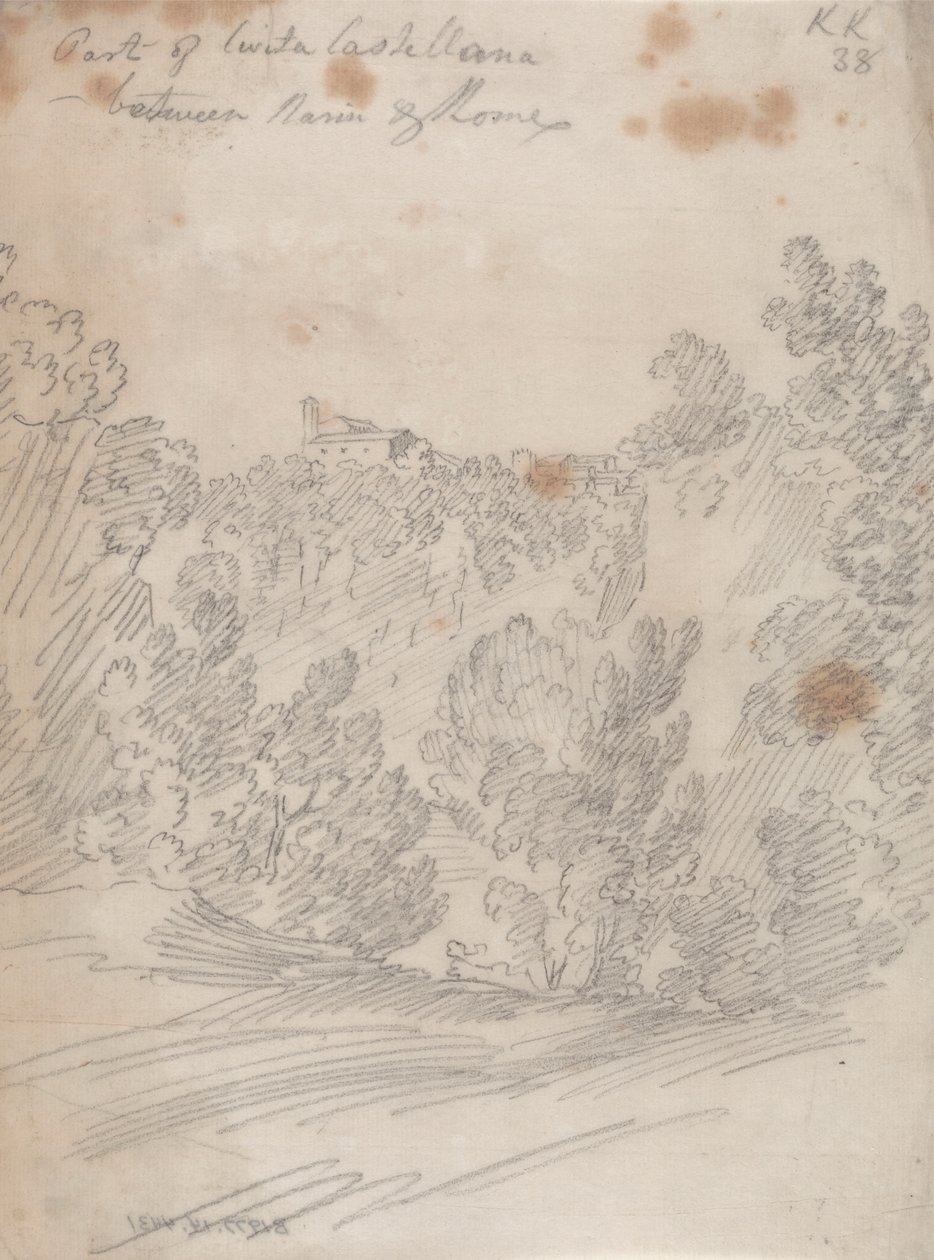 Part of Civita Castellana, between Narni and Rome by John Robert Cozens