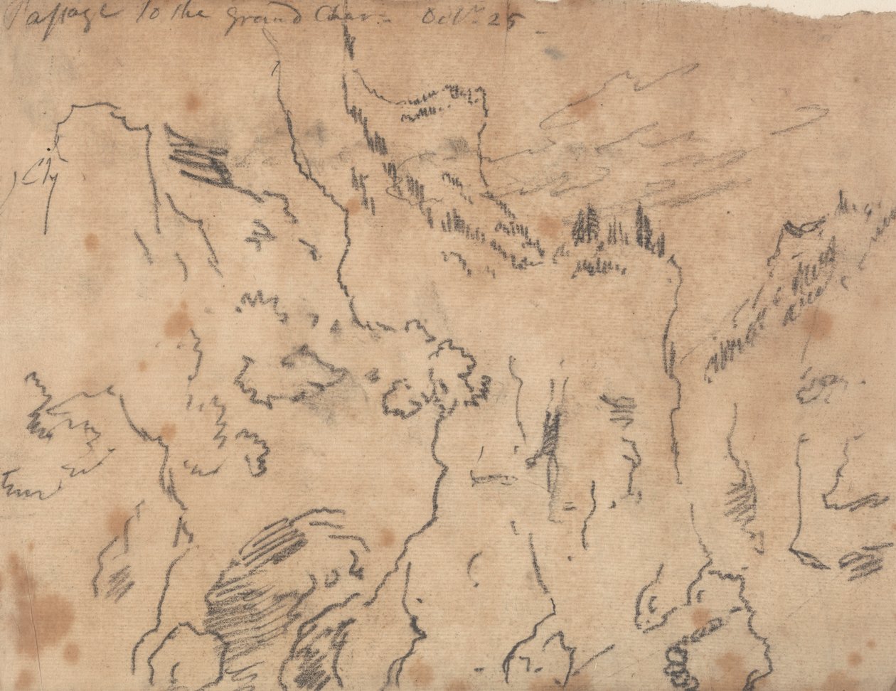 Passage to the Grand Chartreuse, October 25 by John Robert Cozens