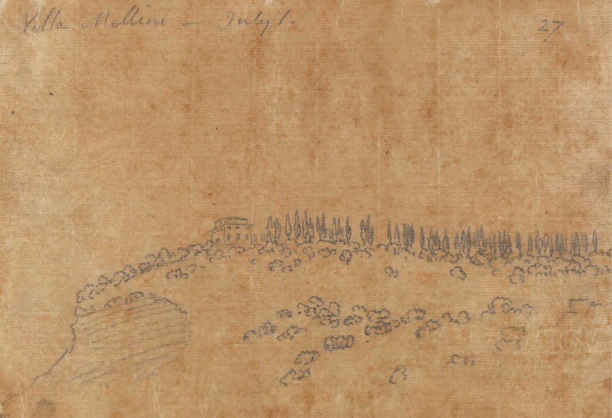 Villa Mellini, July 1 by John Robert Cozens