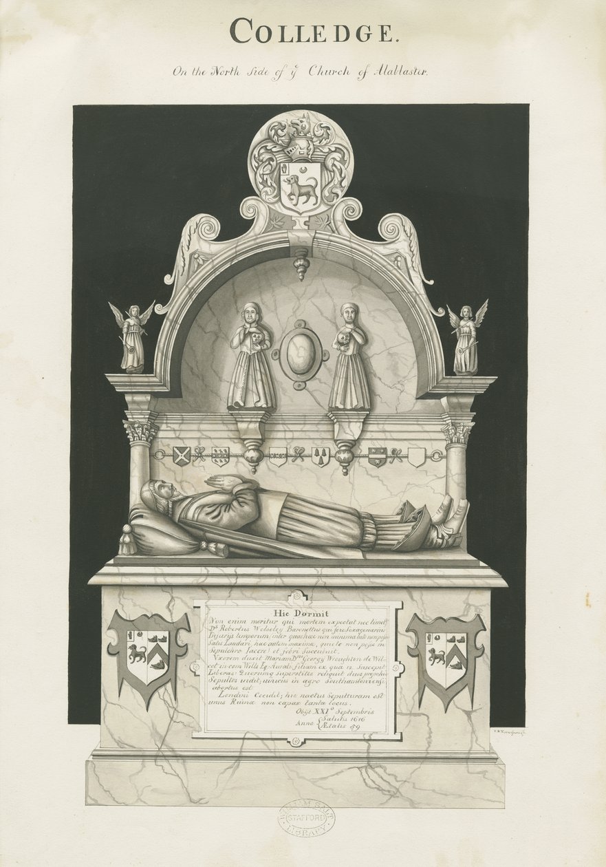 Colwich - Tomb of Robert Wolseley by John Robert Fernyhough