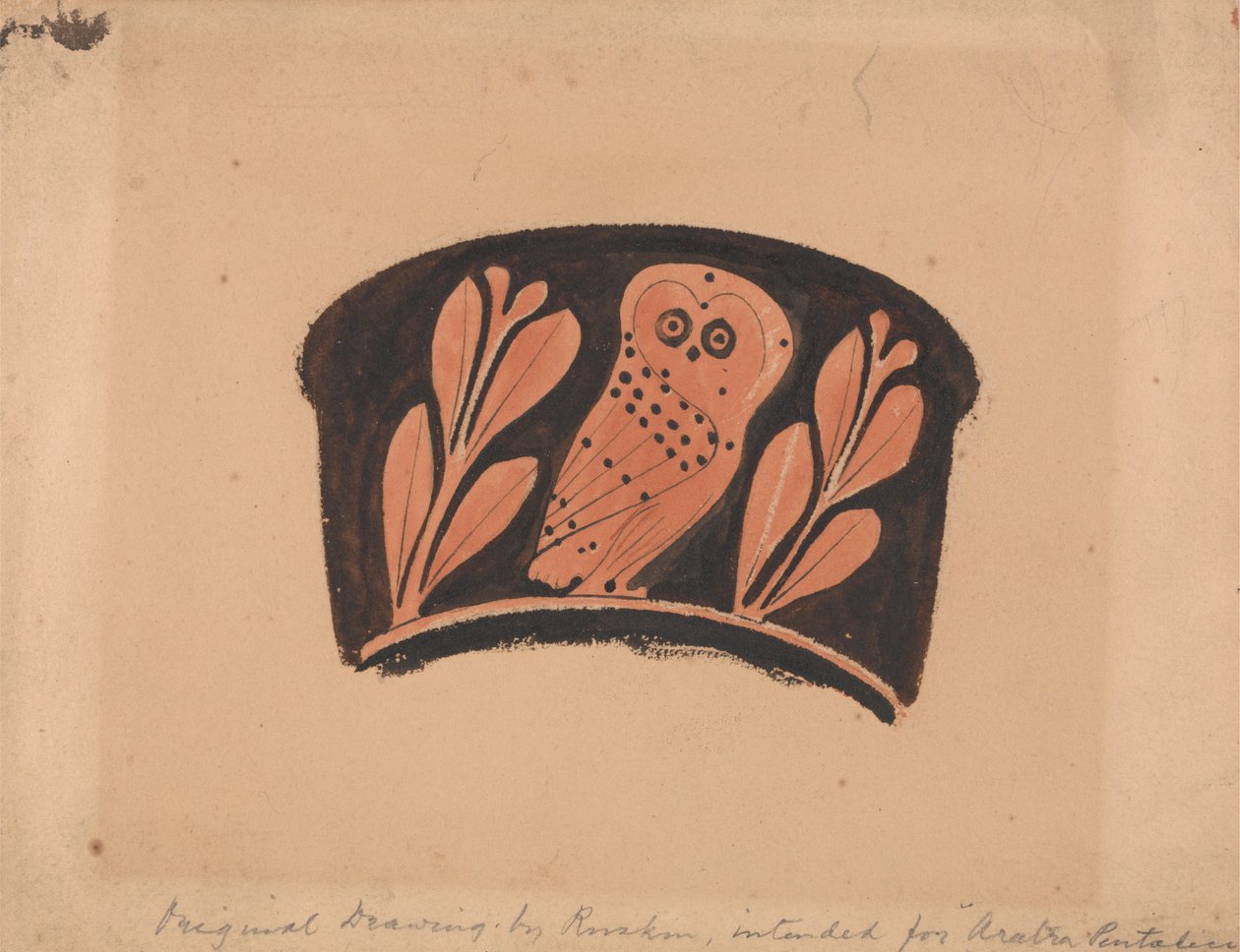 Owl, After an Attic Kantharos by John Ruskin