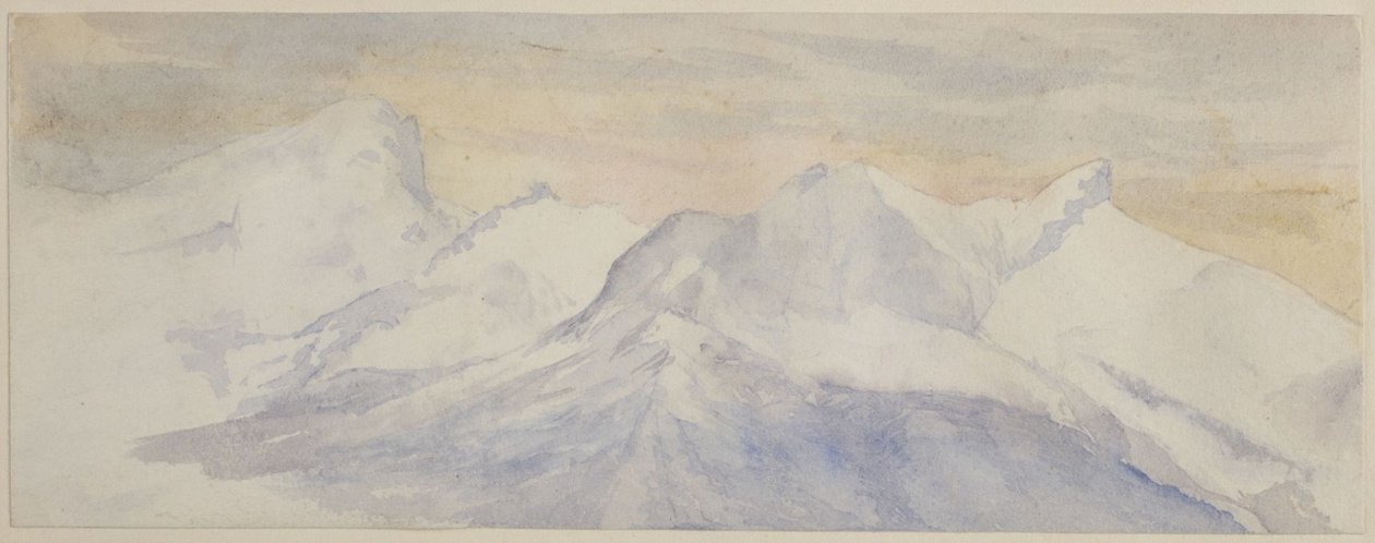 Snow Capped Alps by John Ruskin