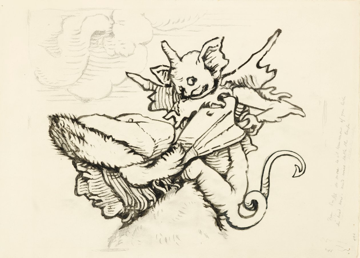 The Head of a Miser: enlarged Drawing from Lützelburger
