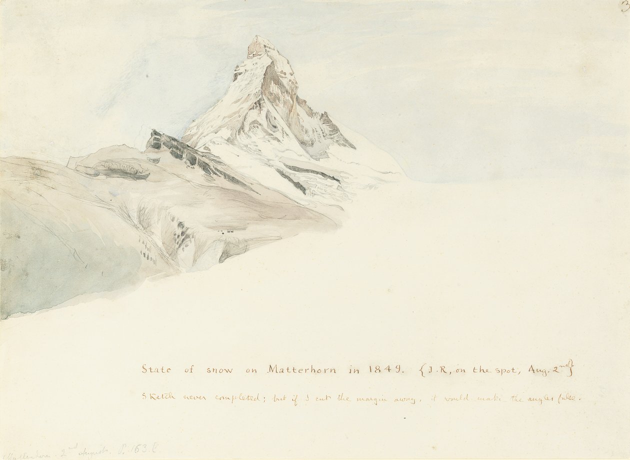 The Matterhorn, Switzerland, from the Northeast by John Ruskin