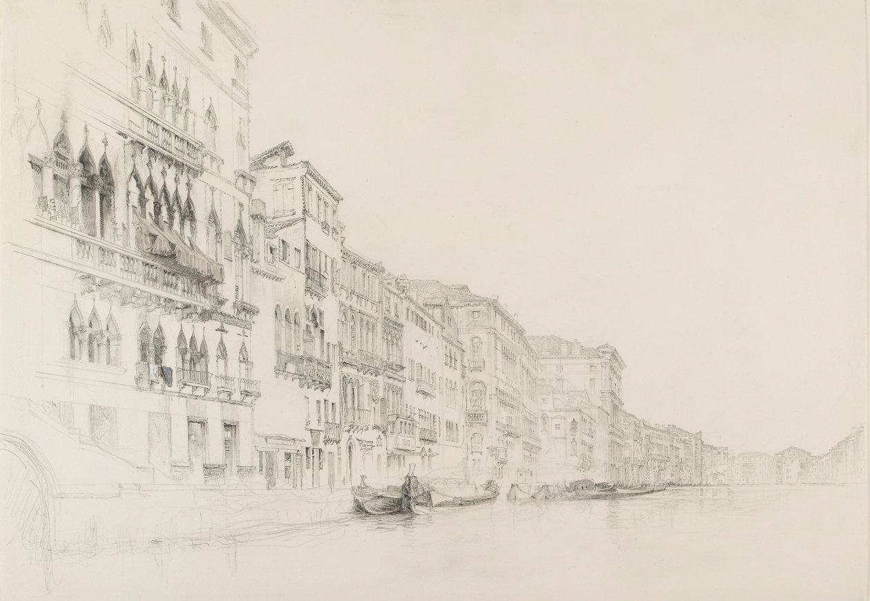 View from the Palazzo Bembo to the Palazzo Grimani, Venice by John Ruskin