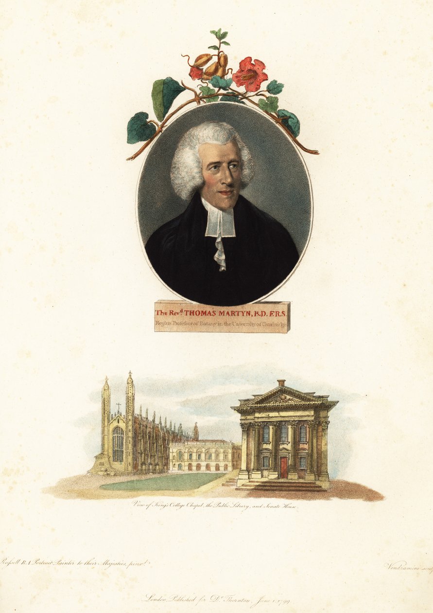 Thomas Martyn, Professor of Botany, Cambridge University by John Russel