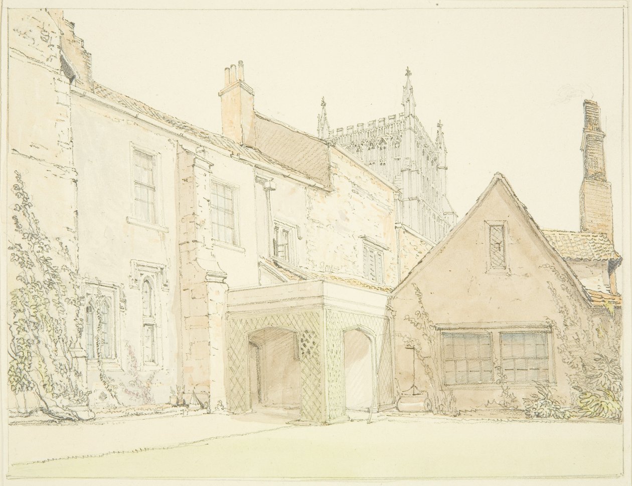 South Front Prebendal House in Lower College Green by John Sanders