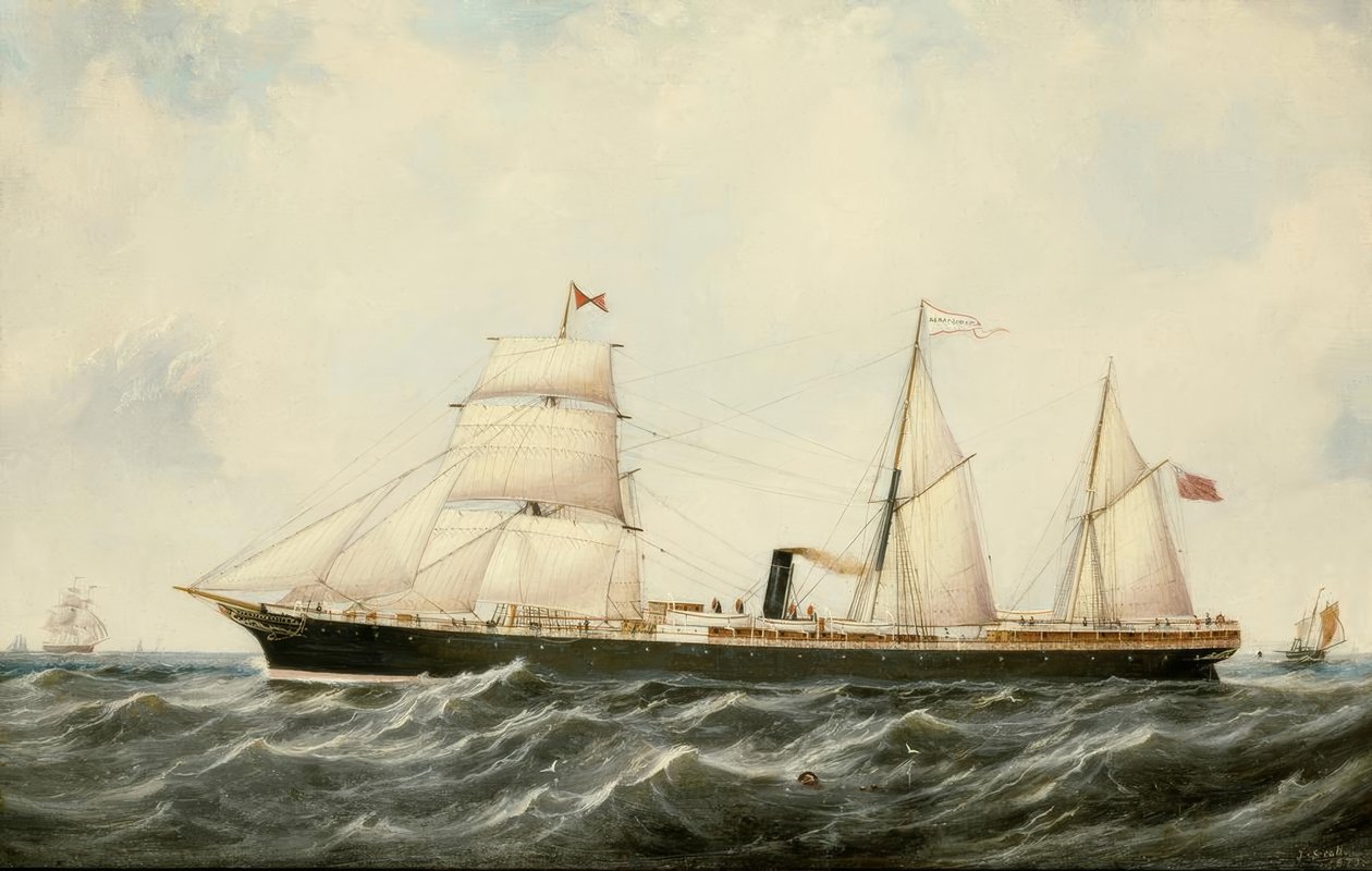 John Scott, Steamship Arratoon Apcar, 1873 by John Scott