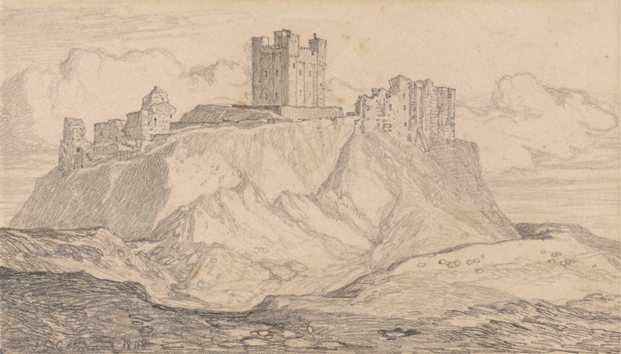 Bamborough Castle, Northumberland by John Sell Cotman