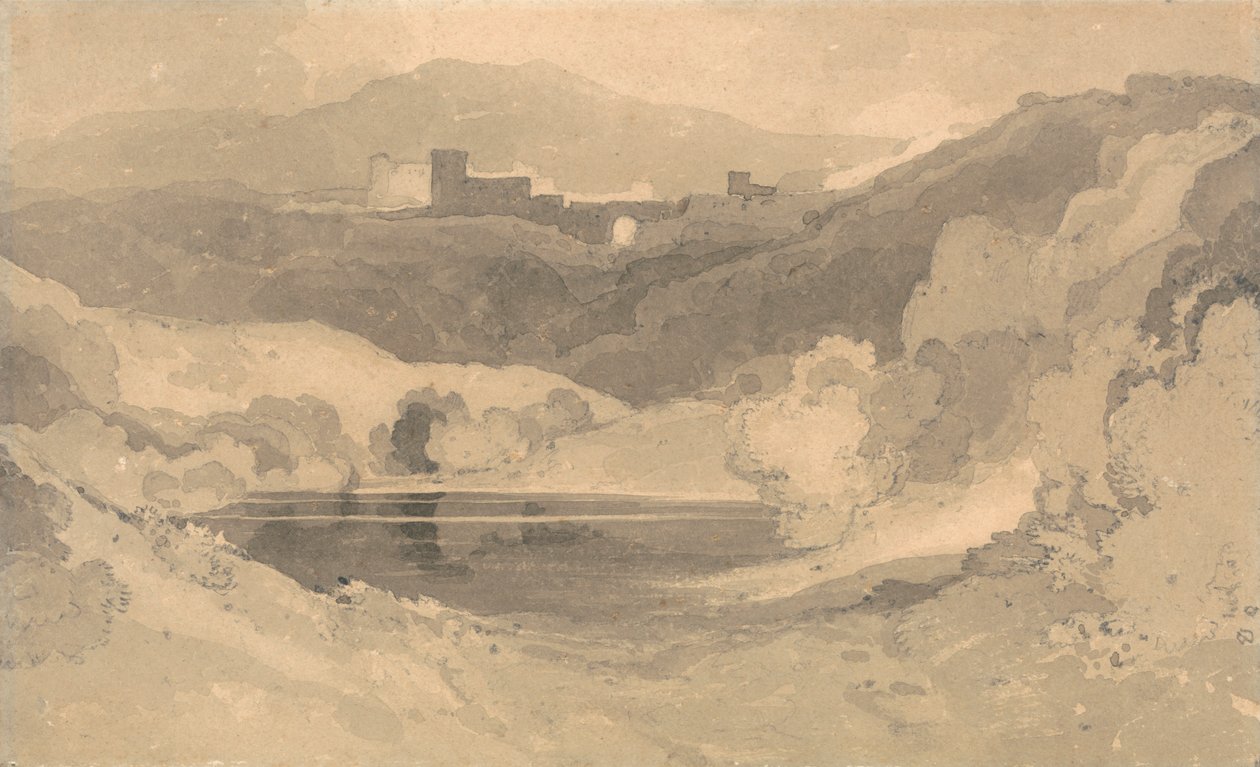 Castle in a Landscape by John Sell Cotman