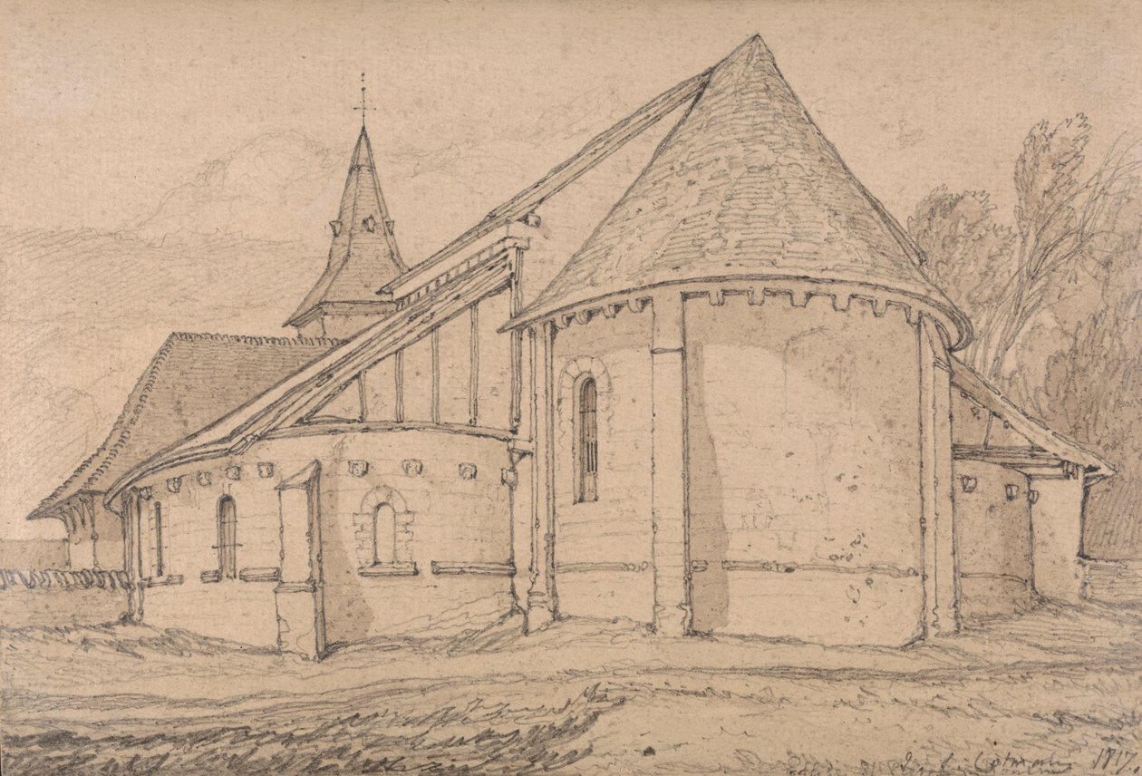 East End of the Abbey Church of St. Paul at Rouen, Normandy by John Sell Cotman
