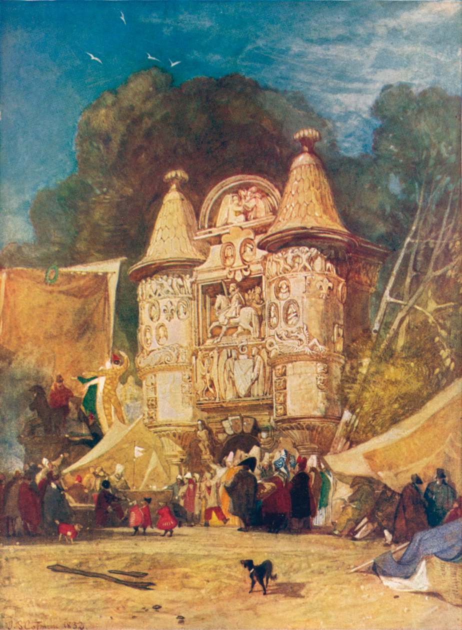 Gateway of the Abbey Aumale, Normandy by John Sell Cotman