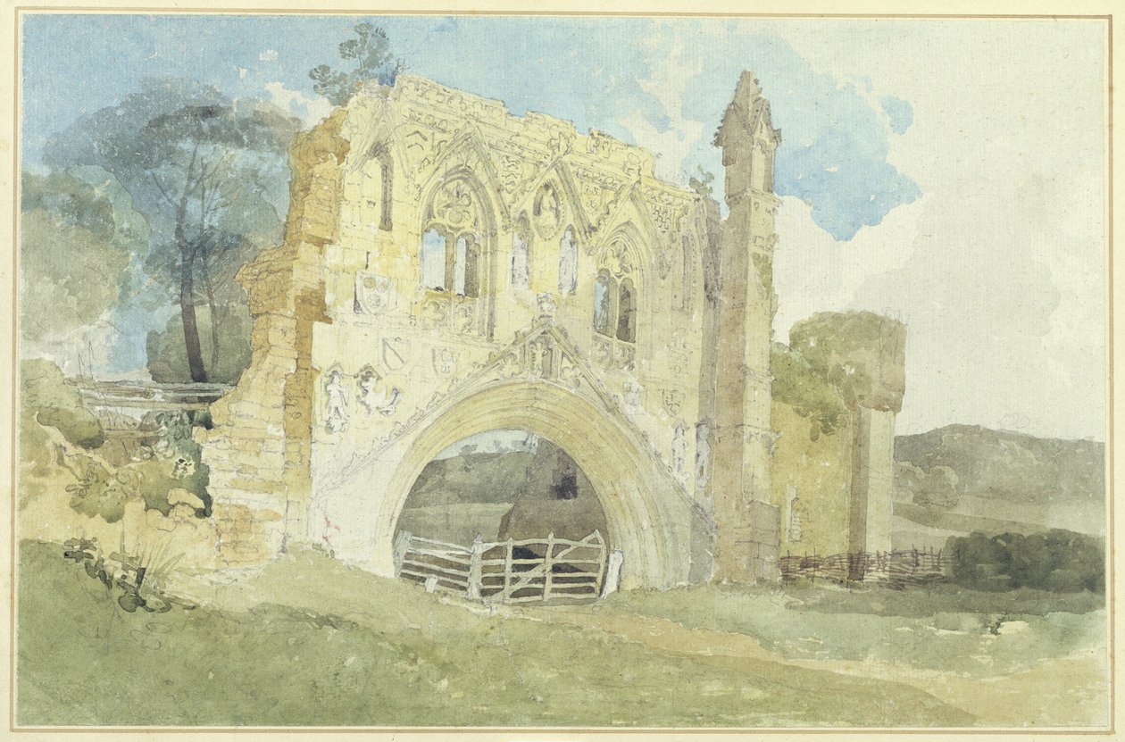 Kirkham Abbey by John Sell Cotman