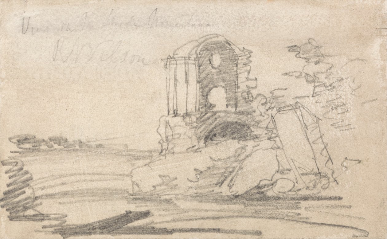 Ruined Temple (after Richard Wilson) by John Sell Cotman