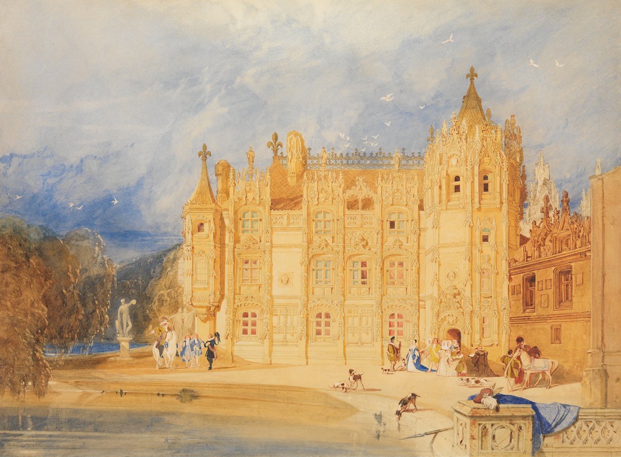 The Abbatial House, Abbey of St. Ouen, Rouen, 1824-31 by John Sell Cotman