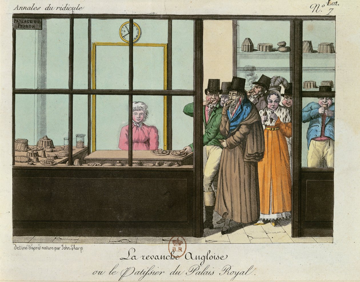The English Revenge or, The Patisserie at the Palais Royal by John Sharp