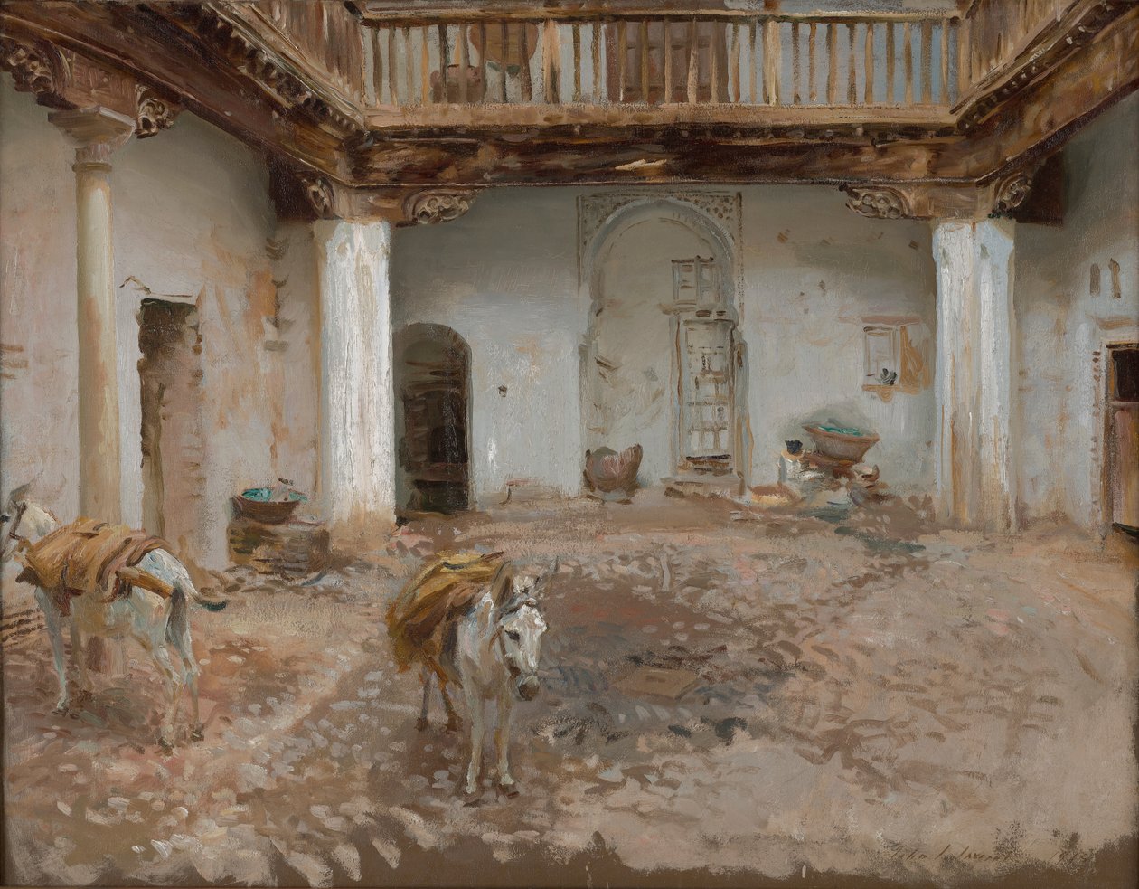 Courtyard, Casa del Chapiz by John Singer Sargent
