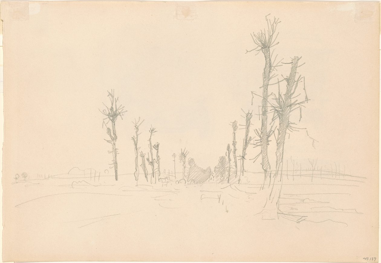 Devastated Landscape [verso], 1918 by John Singer Sargent