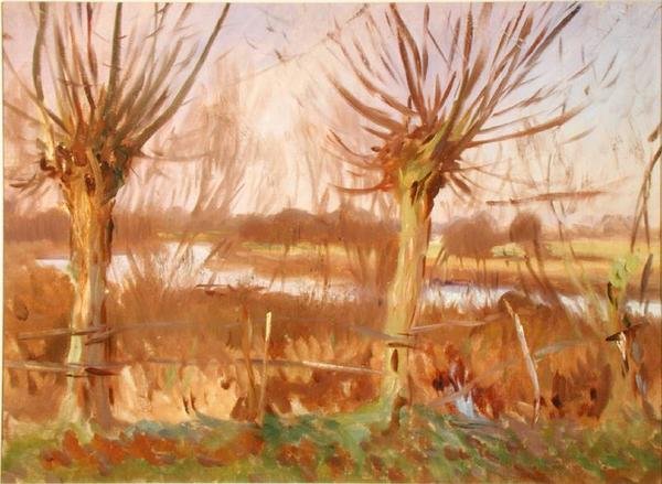 Landscape with Trees, Calcot-on-the-Thames, c.1888 by John Singer Sargent