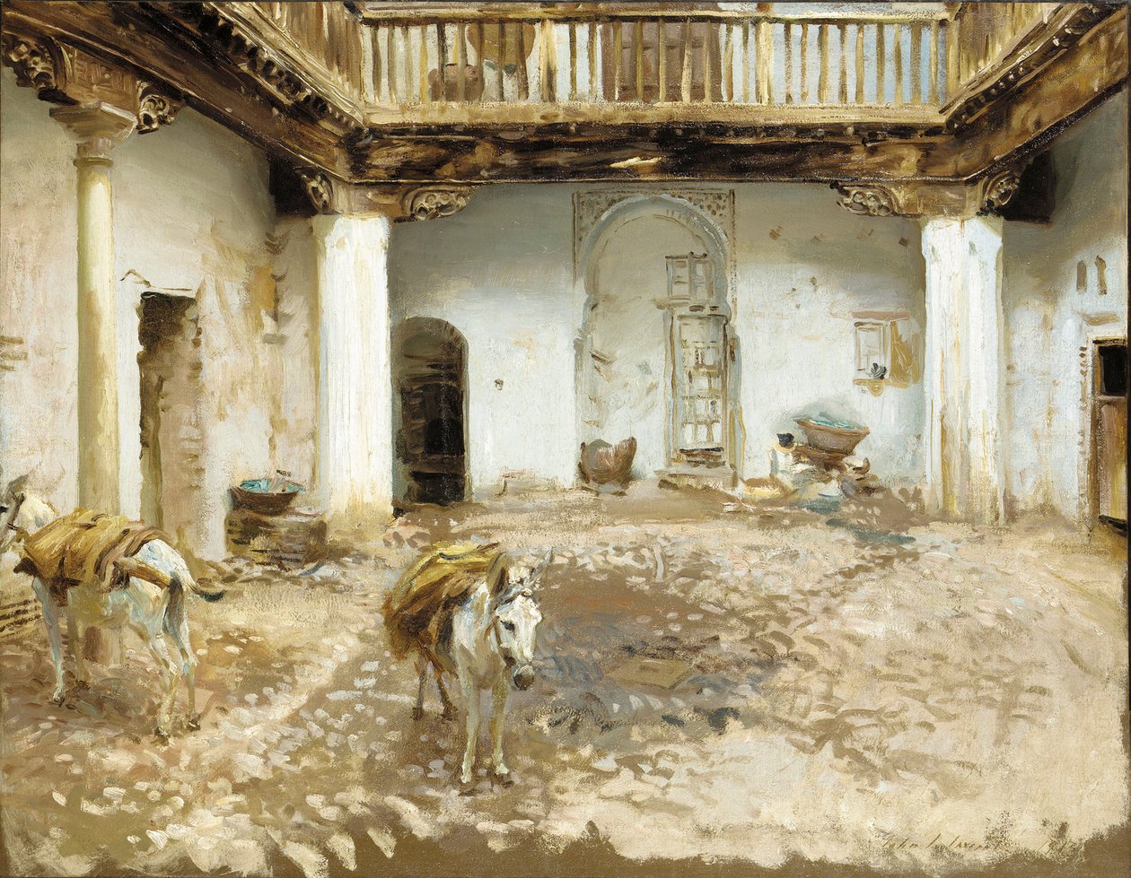 Moorish Courtyard by John Singer Sargent