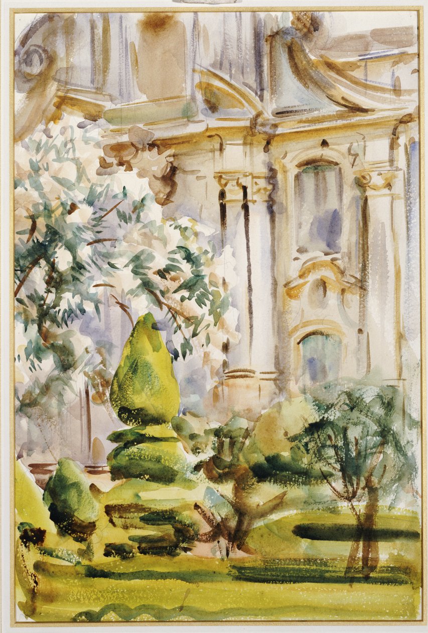 Palace and Gardens, Spain by John Singer Sargent