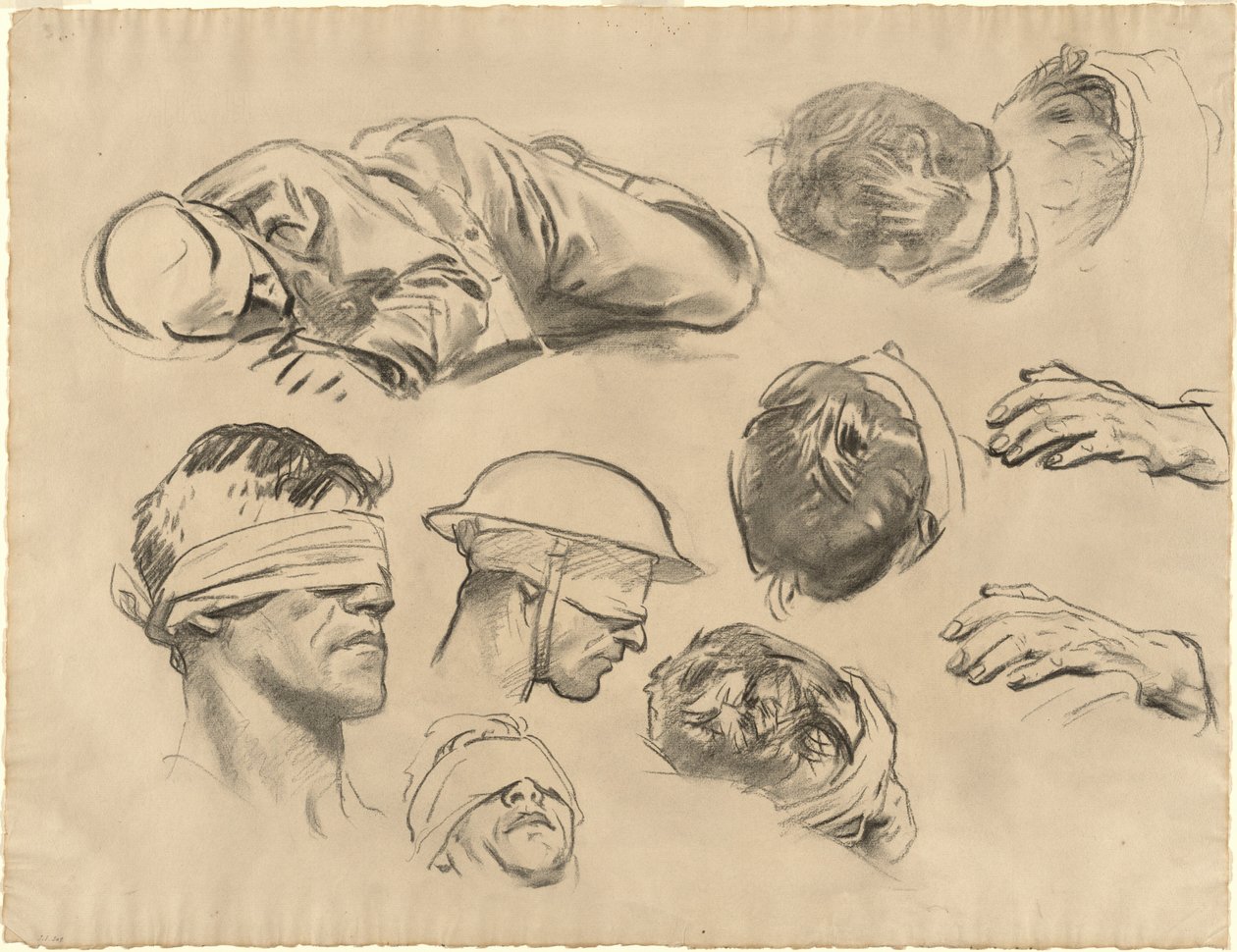 Studies for "Gassed" by John Singer Sargent