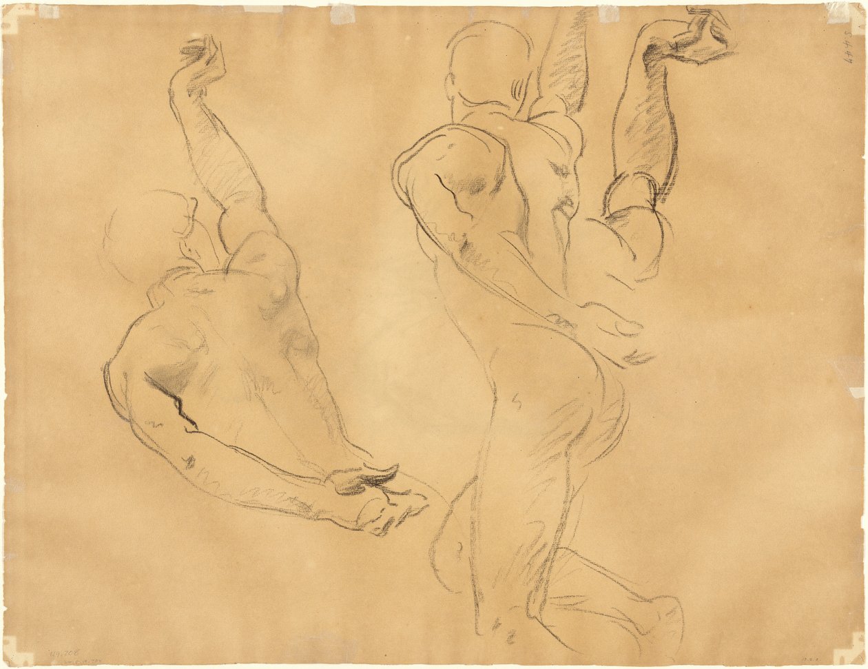 Studies of Male Nudes (verso) by John Singer Sargent