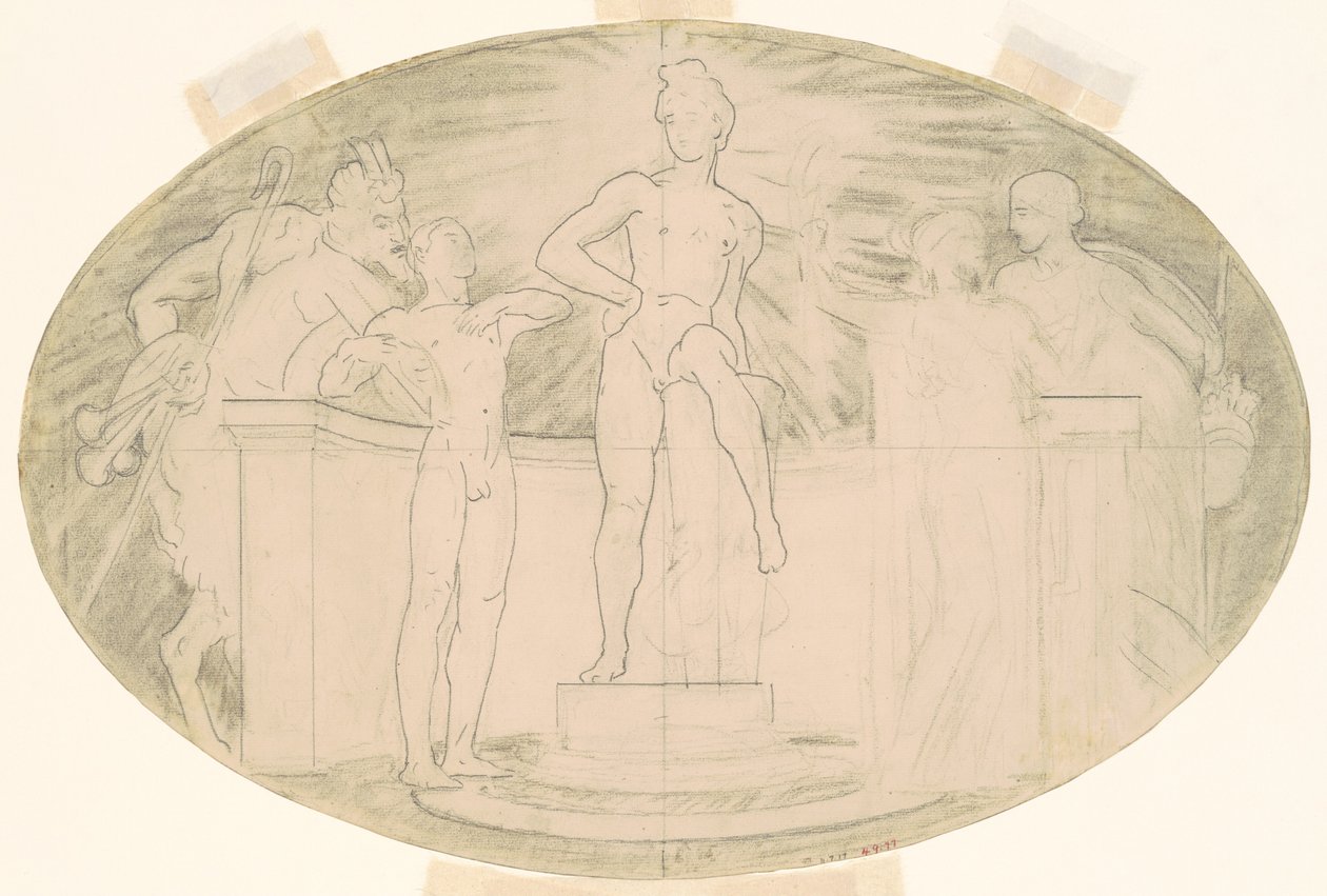 Study for Classic and Romantic Art, c. 1921 by John Singer Sargent