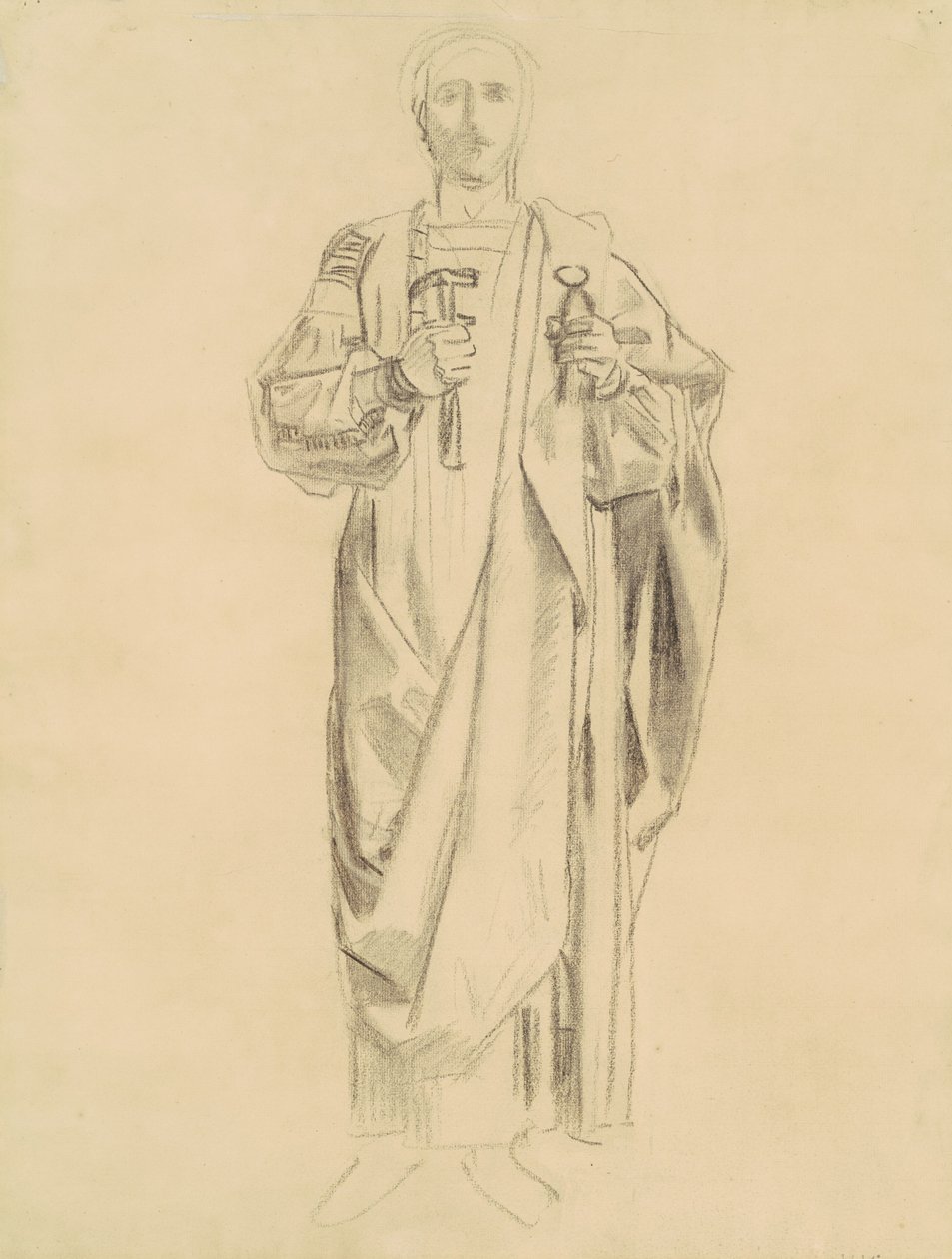 Study for Dogma of the Redemption: Frieze of Angels (recto), 1895-1903 by John Singer Sargent