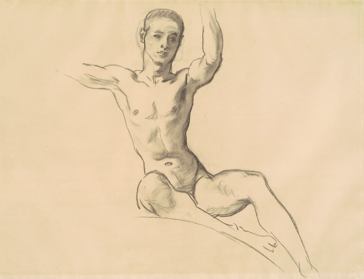 Study for Figure Above Music, 1919-1920 by John Singer Sargent