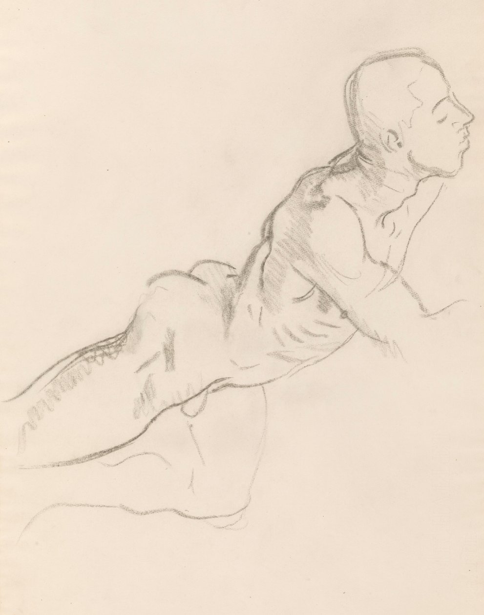 Study of Eros for Eros and Psyche, relief decoration, Rotunda, Museum of Fine Arts, Boston by John Singer Sargent