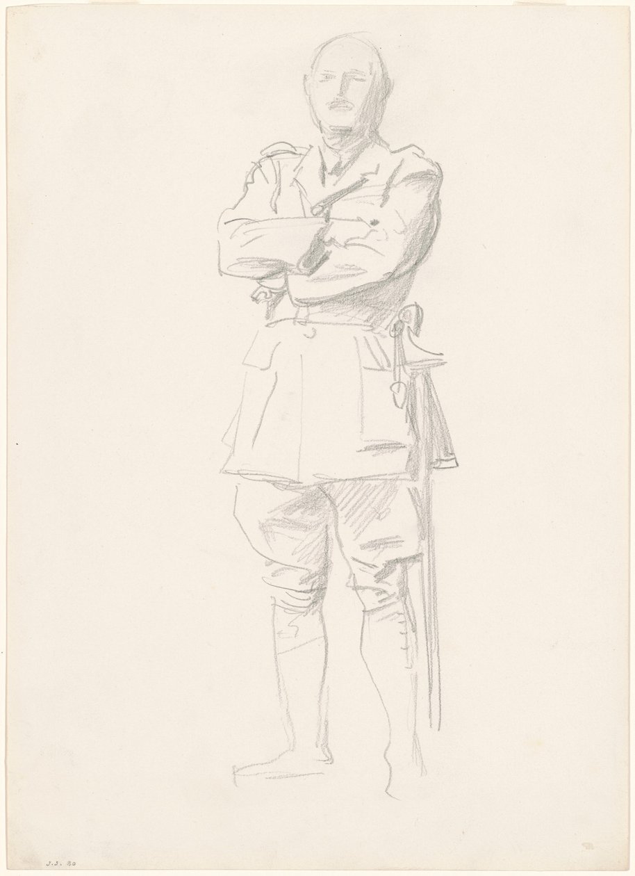 Study of General Louis Botha for General Officers of World War I, 1920-1922 by John Singer Sargent