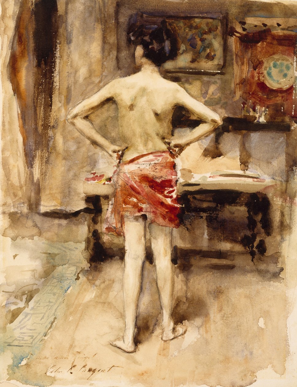 The Model by John Singer Sargent