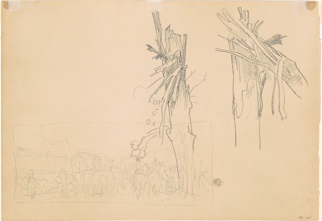 Two Shattered Trees; and Study for 