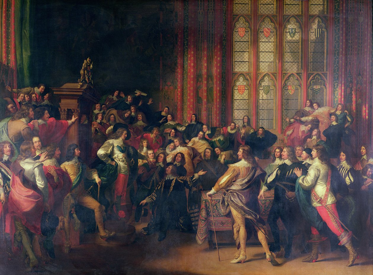 Charles I Demanding the Five Members in the House of Commons in 1642 by John Singleton Copley