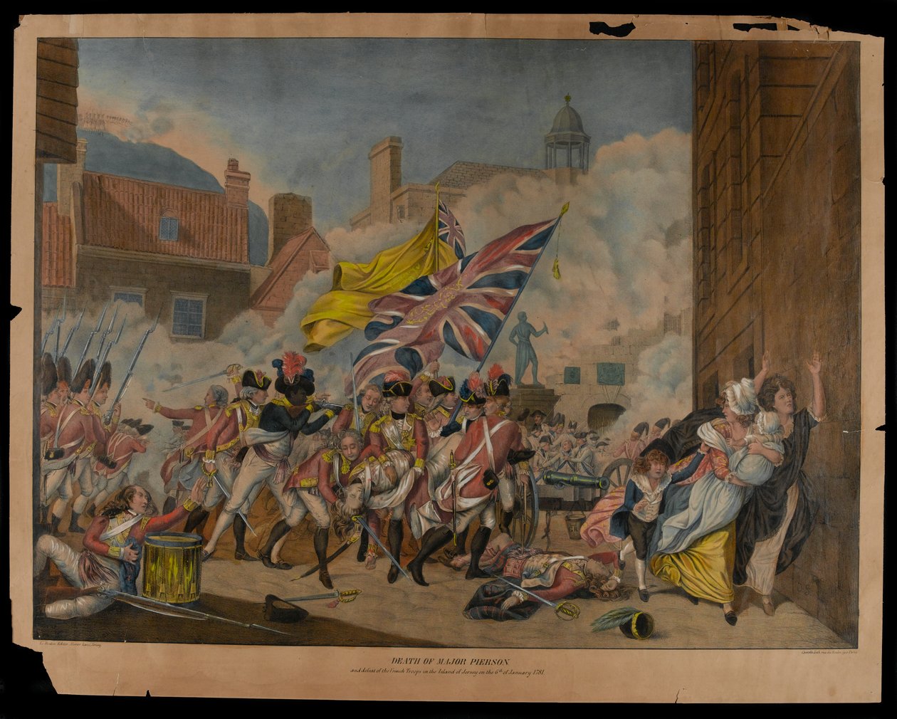 Death of Major Pierson and Defeat of the French Troops in the Island of Jersey on 6th of January 1781 by John Singleton Copley