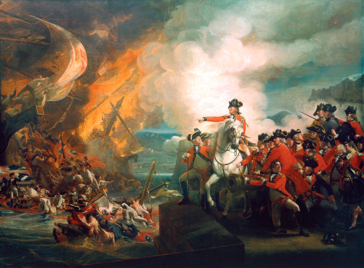 Defeat of the Floating Batteries at Gibraltar, 1782 c1783 by John Singleton Copley