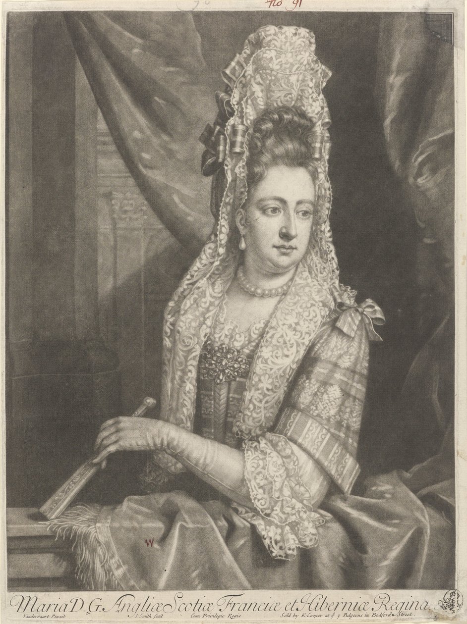 Portrait of Mary II Stuart by John Smith