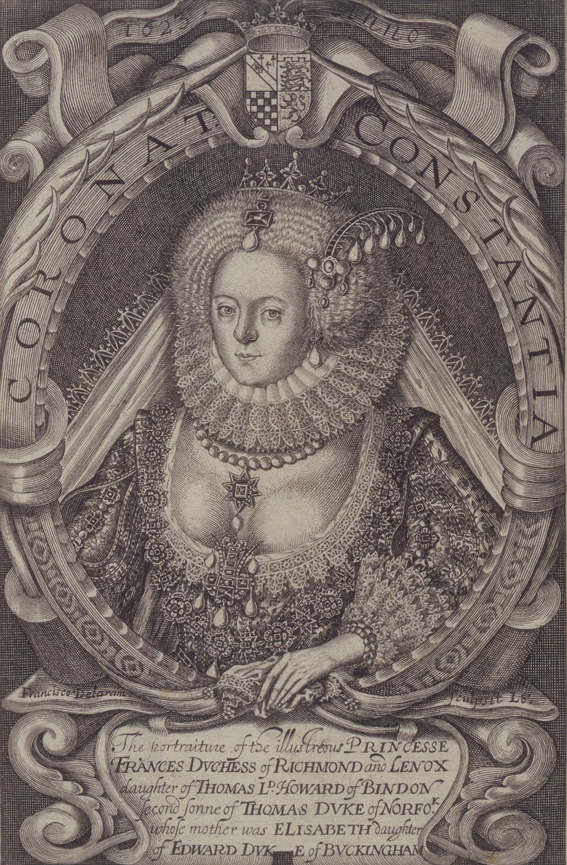 Frances, Duchess of Richmond (1578-1639) from Generall Historie of Virginia, 1624 by John Smith 2